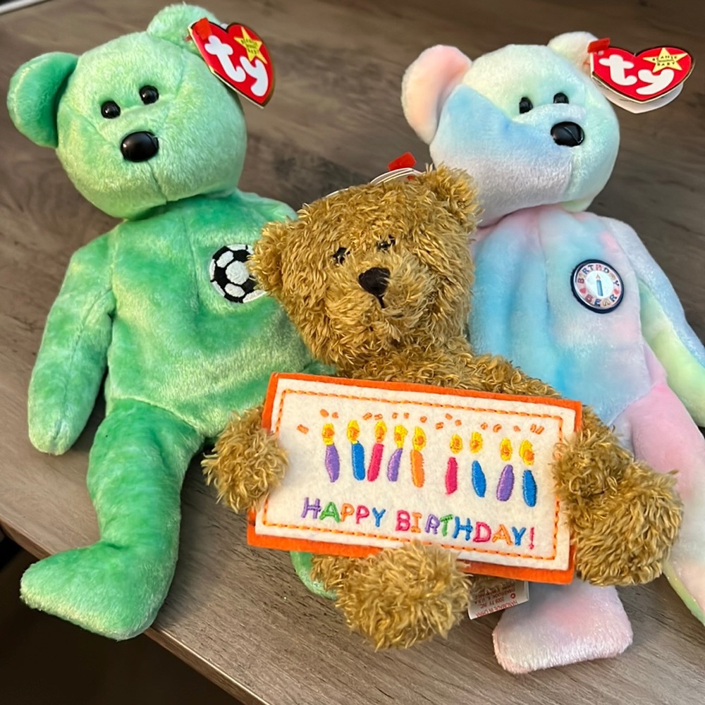 Three Beanie Babies